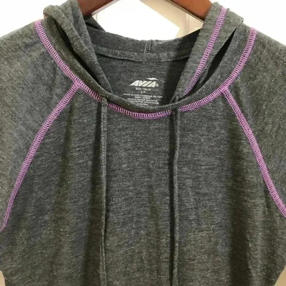 Avia Grey Hooded Long Sleeve Shirt Small - Picture 6 of 9